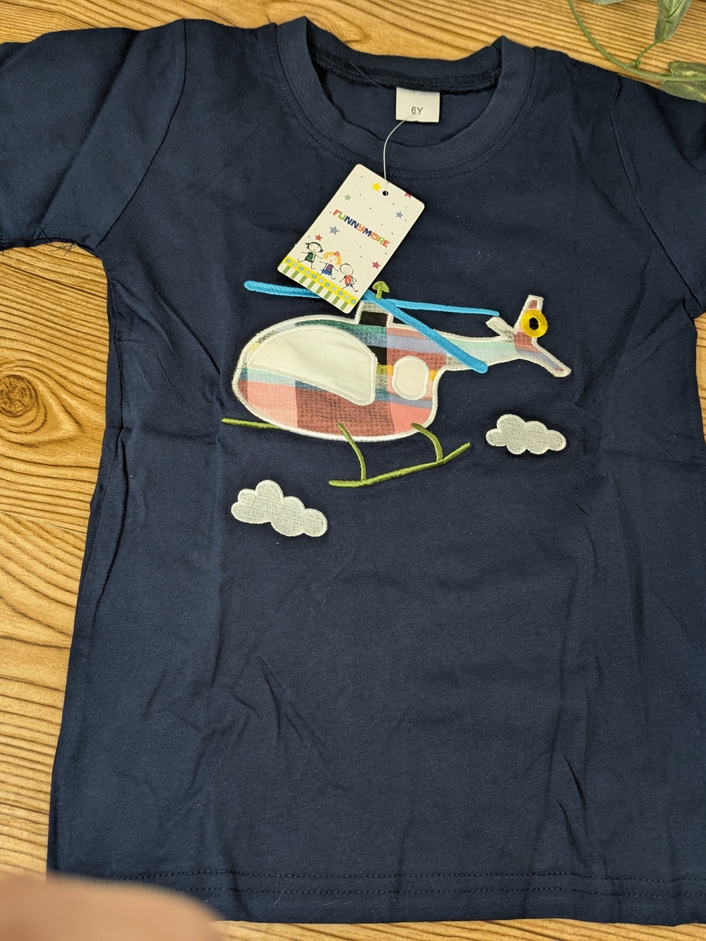 Boys T-shirt Helicopter Size 6 yrs
